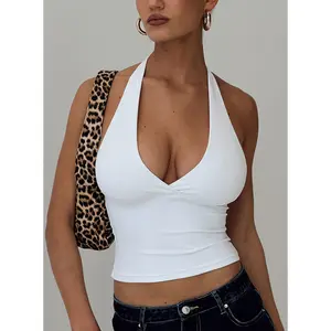 Whimsy Halter Top White Whimsy Halter Top White