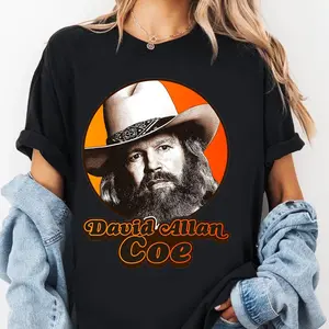 David Allan Coe Streetwear Tee for True Fans Vintage Inspired Concert Style T-Shirt