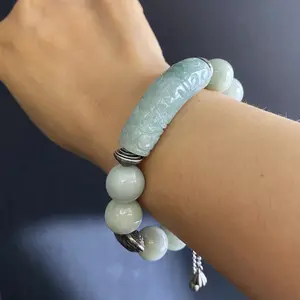 [WG150G] HQ Jadeite half Bangle Bracelet