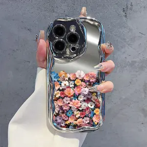 Florals Phone Case for use with iphone 17 air 16 pro max 15 plus 14 pro 13/12/11 X/XS XSMAX simple artistic Romantic Coastal phone cases latest viral phone case Electroplated
