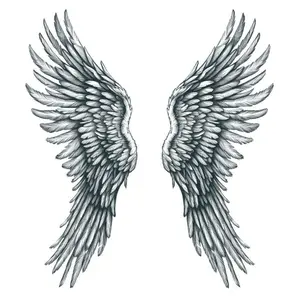 Large Wings Tattoo - Large Wings Temporary Tattoo / Back Wings Temporary Tattoo / Big Angel Wings Tattoo / Tattoos for Back / Angel Wings