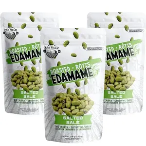 Far Field - Crunchy Dry Roasted Edamame Beans, (Salted), High Protein Snack packed with 42 g of Plant Protein, Keto Friendly with Low Carb, Low Calorie Healthy Snacks For Adults and Kids, (3 Pack)