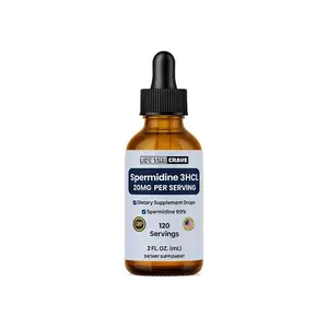 Spermidine Liquid Drops – 20mg per Serving – Cellular Health & Longevity Support – Fast-Absorbing Formula – 2 fl oz Dropper Bottle – Non-GMO, Vegan, Sugar-Free