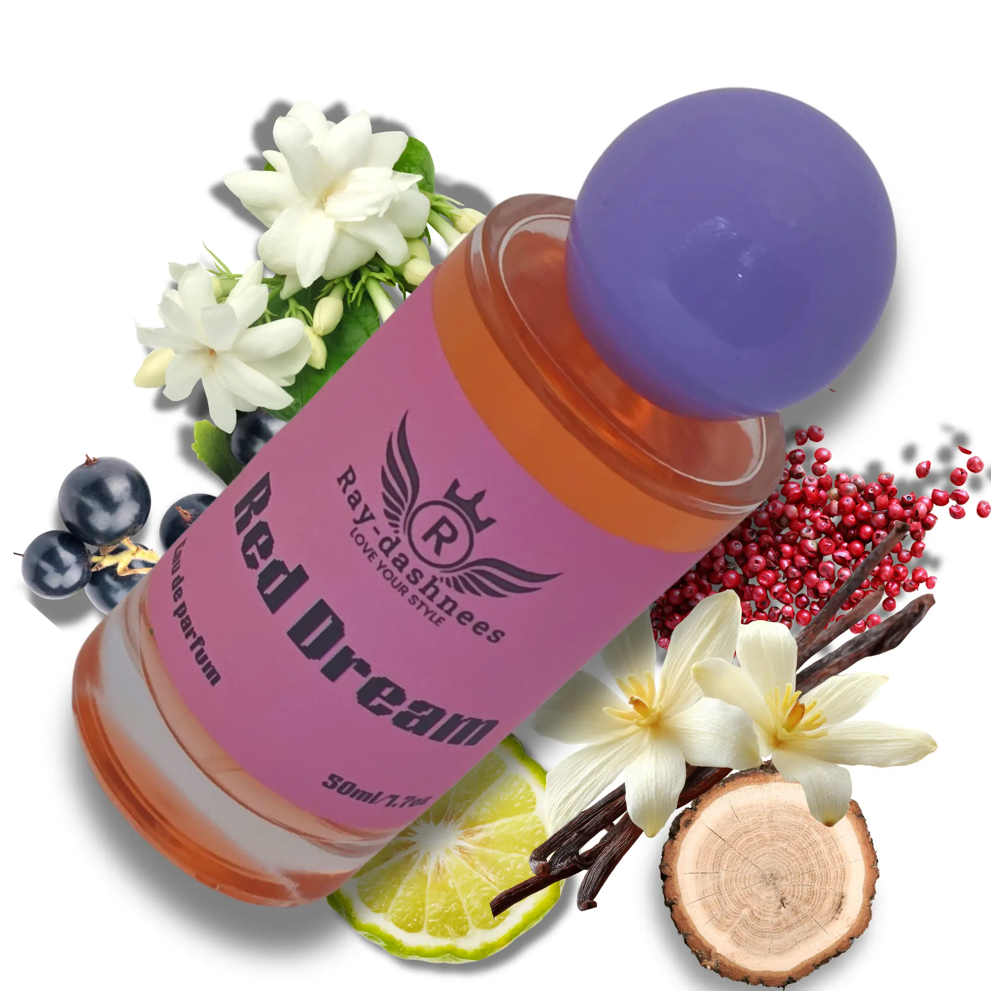 Red Dream Eau De Parfum Spray 1.7 oz by Ray-dashnees |  Vanilla White floral Green Floral Woody Fruity Citrus Musky Soft spicy Powdery | perfume For Women