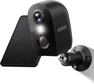 Solar Camera Outdoor Wireless-Outside Cameras for Home Security with PIR Motion Detection, AI Human Detection, Night Vision, Instant Alerts, Two-Way Audio, 2.4 GHz WiFi Only, Easy Installation and Rechargeable Battery, Cloud Storage, WiFi Camera