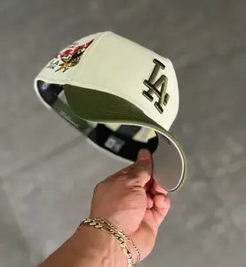 New Era 9FORTY LA Dodgers Cap For Men And Women – Cream & Olive Green Adjustable Baseball Hat with Special Side Patch MLB Streetwear Style