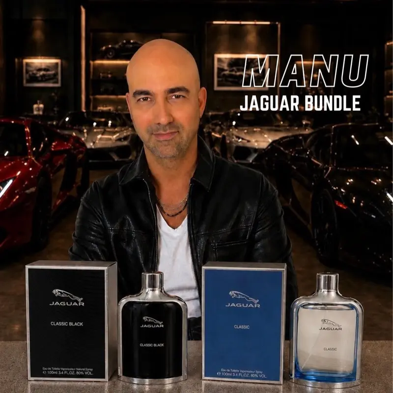 Jaguar Duo Bundle Classic + Classic Black 3.4 Oz EDT Spray