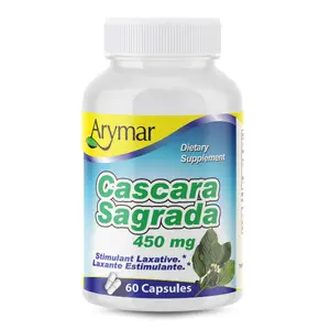 Arymar Cascara Sagrada 450mg – Herbal Digestive Support – 60 Capsules