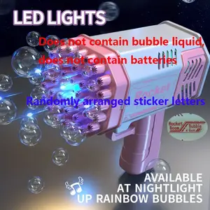 40 Hole Bubble Machine for Kids, Handheld Gatling Bubble Blower Toy, Outdoor Play Bubble Maker, Portable Bubble Machine, Party Bubble Machine, Fun Toy