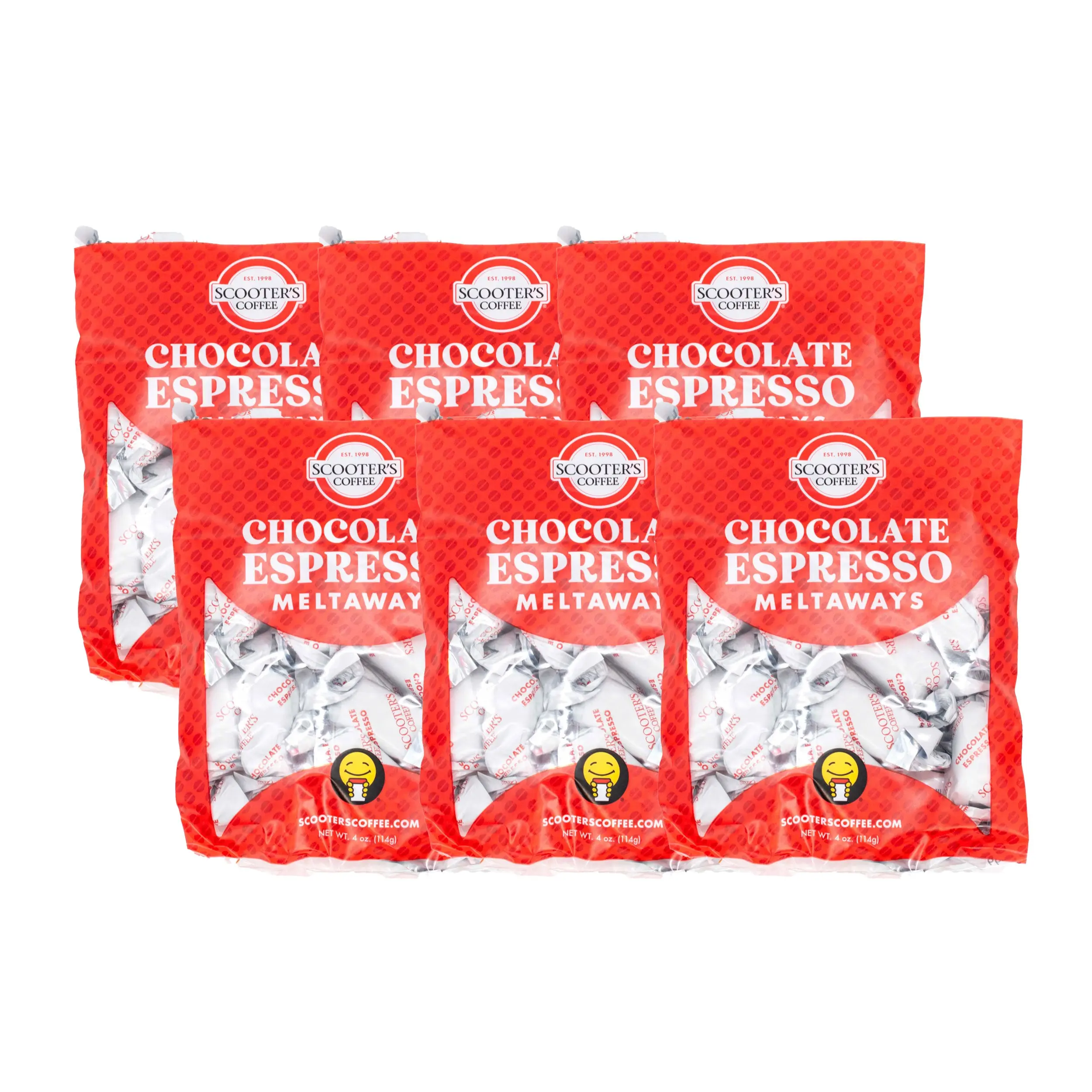 IN-STORE PICKUP ONLY | Scooters Espresso Coffee Meltaways | Pack of 6 | 4 oz | Baker's Candies
