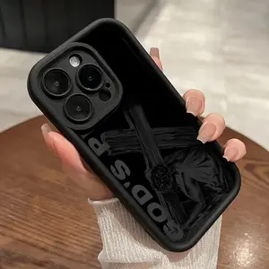 Stylish Trendy Cross Pattern Case for iPhone 17 16 15 14 Pro Max 13 12 11 XR XS Plus Shockproof Drop Protection Rugged Durable Silicone Cover