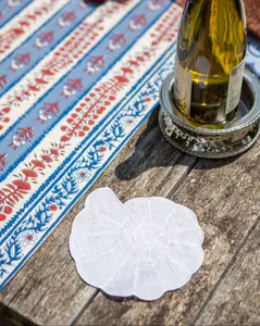 Mother of Pearl Cocktail Napkin Set - Blanc