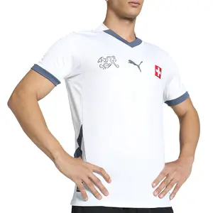 PUMA Mens Sfv Away Crew Neck Short Sleeve Jersey Casual - White PUMA Mens Sfv Away Crew Neck Short Sleeve Jersey Casual - White