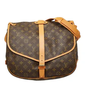 Pre-owned Louis Vuitton Canvas Shoulder Bags Saumur 35 Monogram shoulder bag