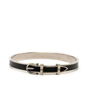 Pre-owned HERMÈS Other Small Leather Goods Hermes Metal Leather Bracelet