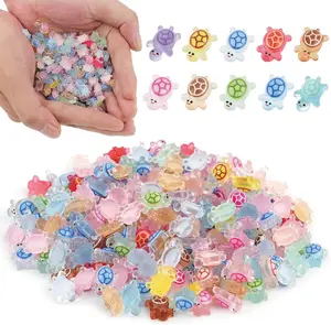 240 count Luminous Mini  Turtles, Glow in the Dark  Sea Turtle  Bulk to  Miniature Figures Small Plastic   for Fairy Garden  Landscaping Dollhouse  Decor Crafts