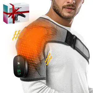 Electric Shoulder Heating Vibration Massager, 1 Box Portable USB Rechargeable Shoulder Heating Pad, Shoulder & Back Massage Machine for Women & Men