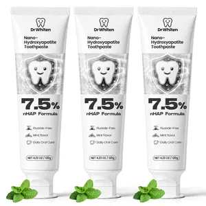 DrWhiten Fluoride-Free Nano Hydroxyapatite Toothpaste Set – Repairs Teeth, Freshens Breath, and Enhances Oral Health