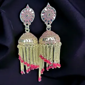 Minakaari Jhumki style earrings