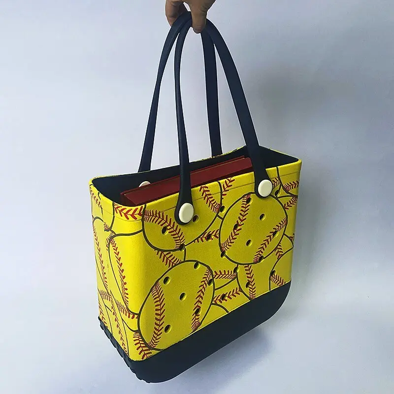Portable Waterproof  Rubber Beach Tote Bag – Washable, Sandproof & Lightweight