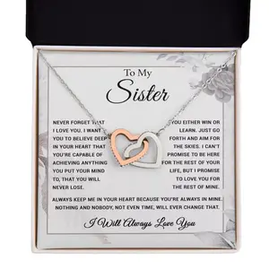 To My Sister Necklace, Brother to Sister, Birthday gift For Sister from Brother