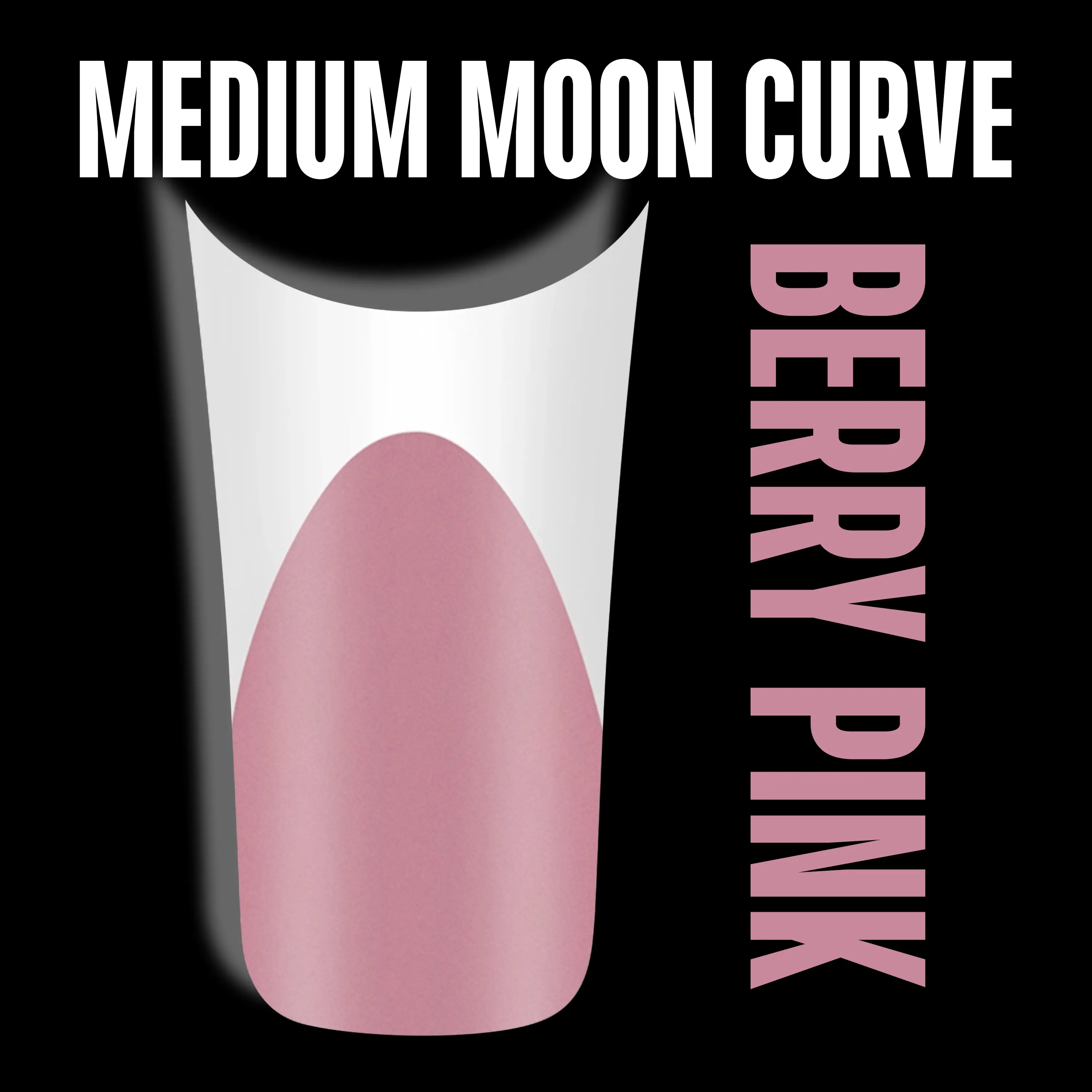 White French Tip Medium Duck Nails Moon Curve