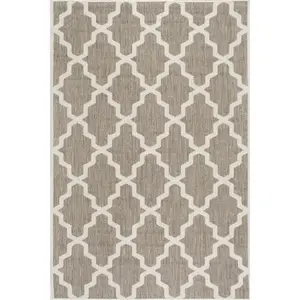 Machine Made Gina Outdoor Moroccan Trellis Area Rug