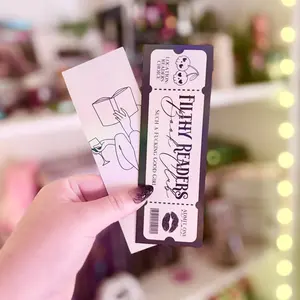 Filthy Readers Book Club Smut Dual-Sided Holographic Cardstock Bookmark