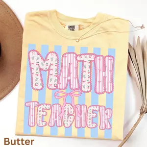 Comfort Colors Math Teacher Shirt, Math Teacher Gift, Math Shirt, Mathematician Shirt Gift, Teacher Mom, Funny Teaching Shirts, Teach Shirt
