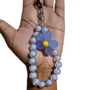 Flower Beaded Phone Case Chain