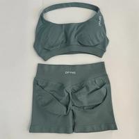 Pistachio Shorts & Bra Set