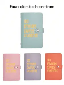 Fashion Simple Cash Storage Box, PU Material, Spacious Capacity, Holds 100 Bills, Ideal for Students, Office Women, Graduation Gift, Back-To-School