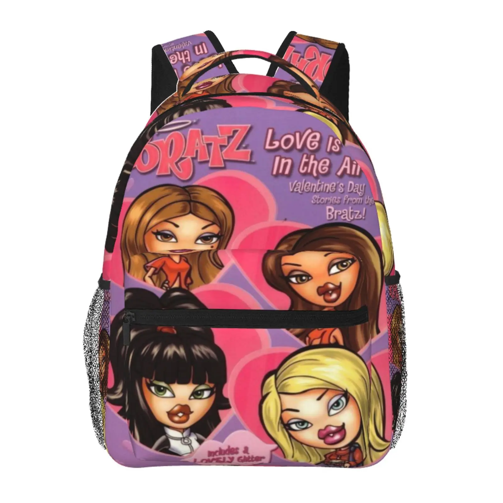 Multi-Compartment BRATZ Backpack Large Capacity BRATZ School Shoulder Bag for Back-to-School Office Trips Weekend Hiking, Cartoon Casual BRATZ Merch Casual Daypack School Bag for Boys Girls Fans & Gift Giving