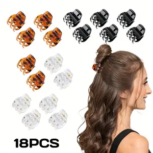 Medium Hair Clips, 18 Pcs 1.38 Inch Hair Claw Clips, No-Slip Jaw Clips for Women and Girls