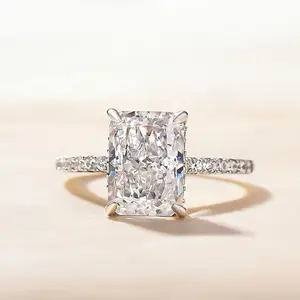 Elegant 4 Carat Moissanite Engagement Ring, 925 Sterling Silvery, Single Stone with Synthetic December Birthstone, Ideal for Christmas, Wedding, Anniversary, Valentine's, Mother's Day engagement ring nugget ring engagementrings promise rings