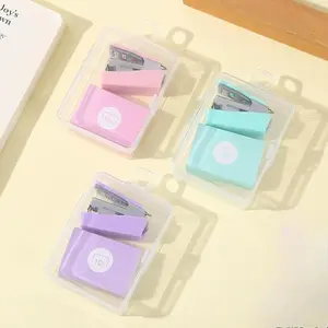 1 set of mini stapler mini school supplies kit mini office supplies kit including mini stapler, staples Office Stationery Supplies
