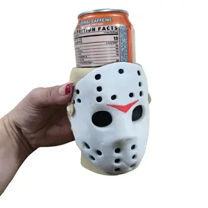 Crystal Lake Horror Colored Can Holder - Unique Horror Theme Cup Holder for Cans Measures 5-6 Inches Tall