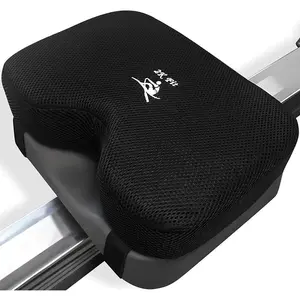 Rowing Machine Seat Cushion (Model 2) for The Concept 2 Rowing Machine with Custom Memory , Washable Cover, and Straps- Concept 2 Rower, Recumbent Stationary , WatterRower Seat Pad