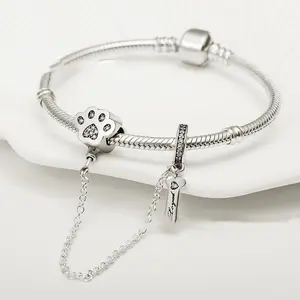 Silver Plated Chain Accessories Bracelet dog pows