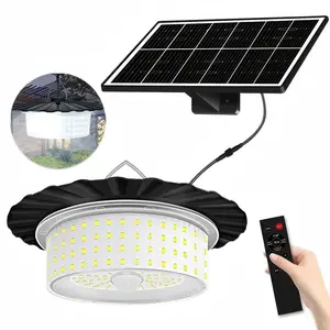 Solar Shed Light, Portable Solar Pendant Light Indoor Outdoor, 244 LED 360° Glow Waterproof Solar Lights With Remote Control For Shed, Camping, Gazebo, Patio, Tent