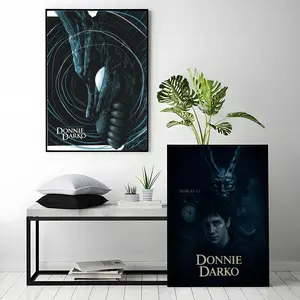 sci-fi movie Donnie Darko Poster HD Heavy-Duty Self-Adhesive Waterproof Wall Decor – Tool-Free Install, Durable & Reusable Conceals Wall Flaws | Elevates Home Style | Ideal for Living Rooms, Bathrooms & Kitchens