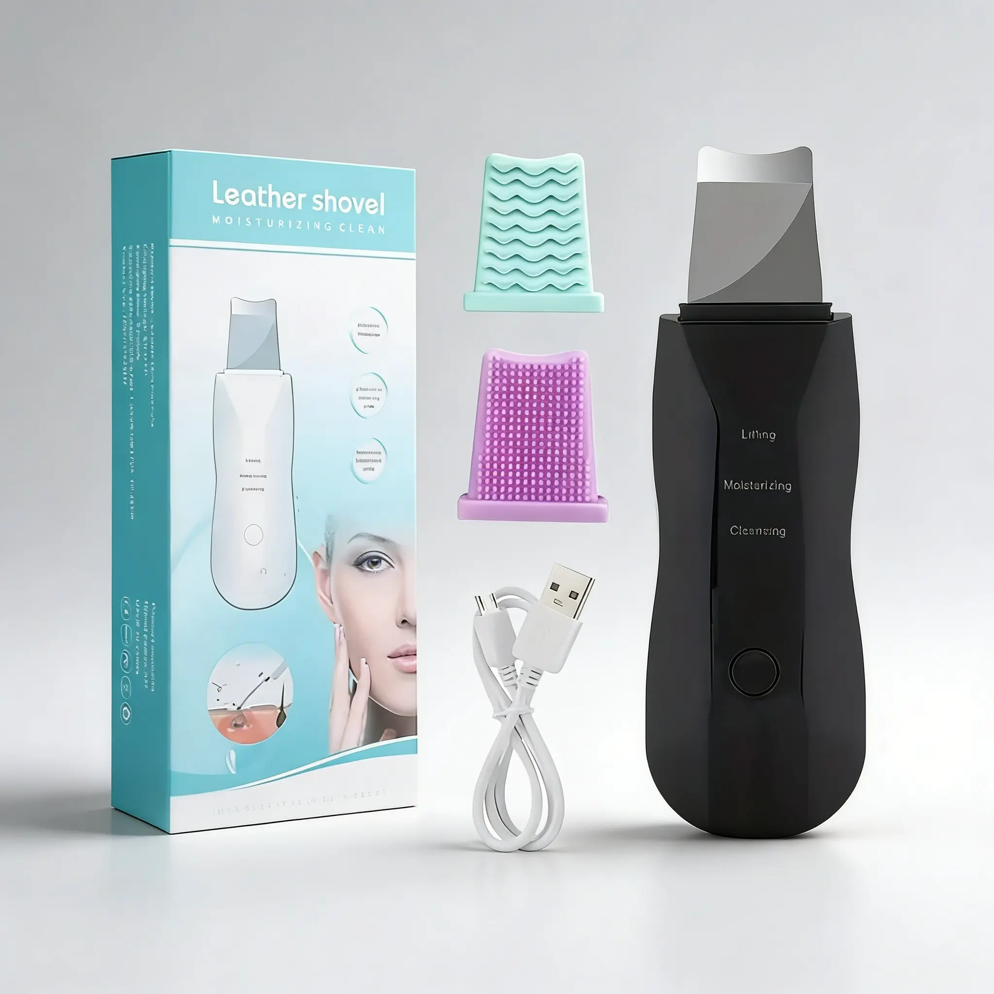 Ultrasonic Face Brush Modern Style, Facial Cleansing Instrument, Three Modes Clean Import Lift, Silicone Pad Included, Suitable for Skincare Lovers Daily Facial Care, Facial Care Tool, Facial Beauty Machine