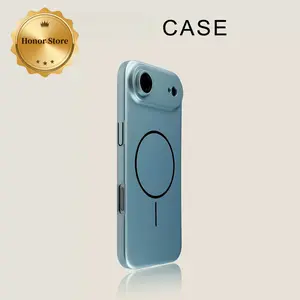 Ultra-thin PC Magnetic Ring Case for IP16 Pro Max - Elegant Black, Precise Aperture, Impact Protection, Minimalist Design, Bare Metal Texture, Integrated Lens Film, Transparent, Smartphone Cover, Shockproof