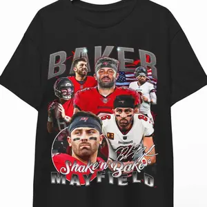Baker Mayfield Shirt, Tampa Bay Football Tee, Retro #6 Vintage Gameday T-Shirt, Creamsicle Fan Gift Unisex Tee