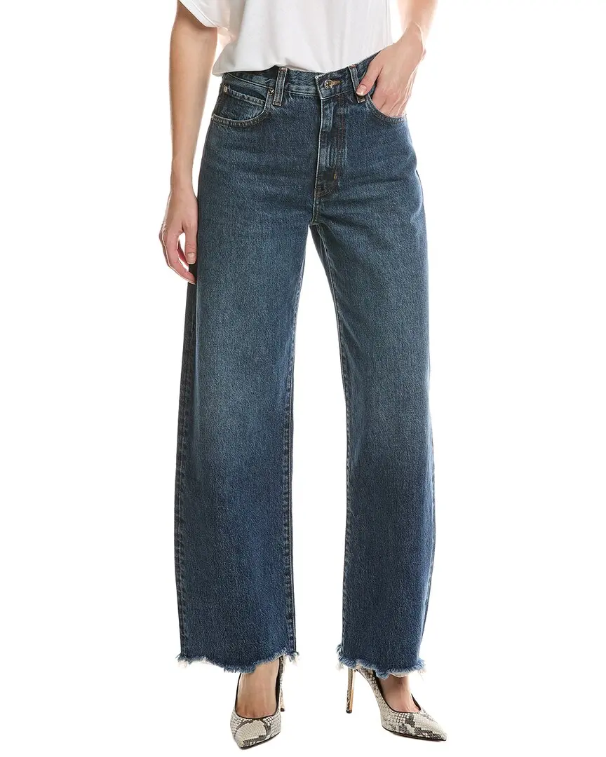 FRAME The Bow Acumen New Fray Wide Leg Jean