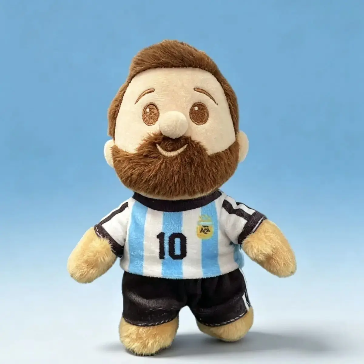 15CM Messi Argentina Doll Plush Figure Star Commemorative Merchandise Cartoon Pendant Fan Collectible Accessories