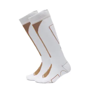 Coppsox Classic Kneehigh Copper Infused White Athletic Unisex Cooling Socks Designed to Cool Foot Reduce Odor Sweat Kill Bacteria Enhance Blood Circulation