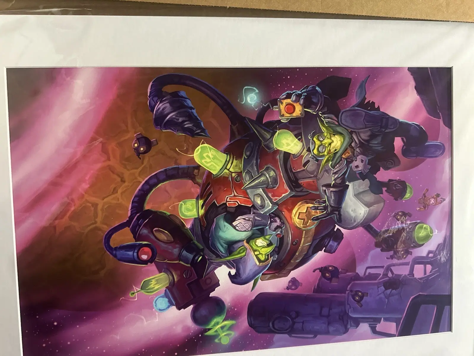 WoW Hearthstone Dr Boom Art Print 139/150 Blizzard Authentic Blizzcon COA