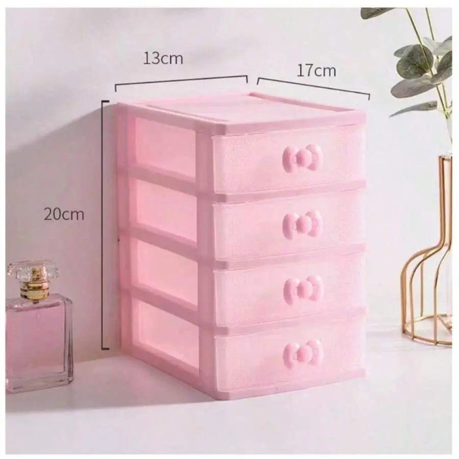 4Tier Kids Storage Unit with4 Drawers Chest Toy Organizer Plastic Bins for Kids Bedroom Nursery Living Room for Boys Girls Toddlers