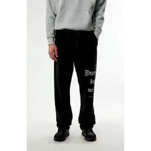 Pacsun Men's Black Expressions Baggy Sweatpants